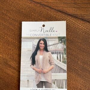 Simply Noelle Women's Convertible Knit Cardigan - Tan